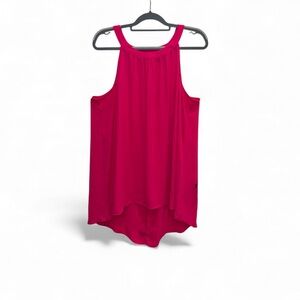 Torrid Georgette Goddess Tank Size 2 2X Flowy Sleeveless Hi Low Top Pink
